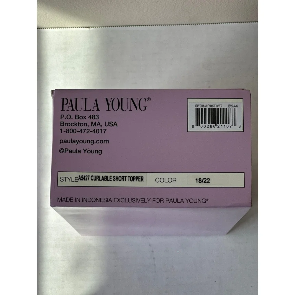 Paula Young Curlable Short Topper A5427 Color 18/22 Brown Blonde Hairpiece